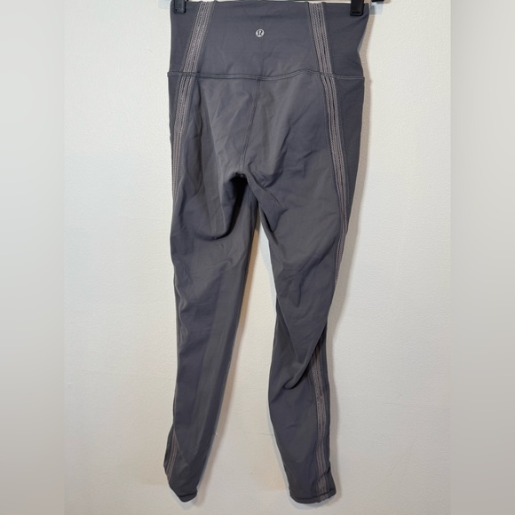 Lululemon Power Lines Leggings Titanium Dark Chrome Size 6 - Picture 6 of 9